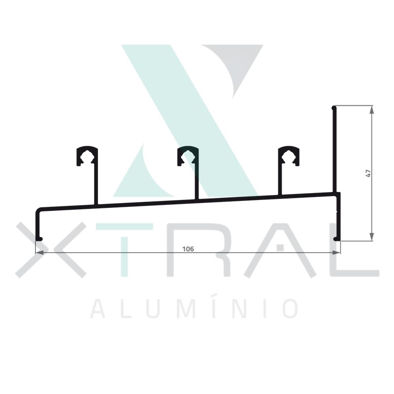 XTL-421 - (XS-011) - PESO LINEAR: 0,967kg/m