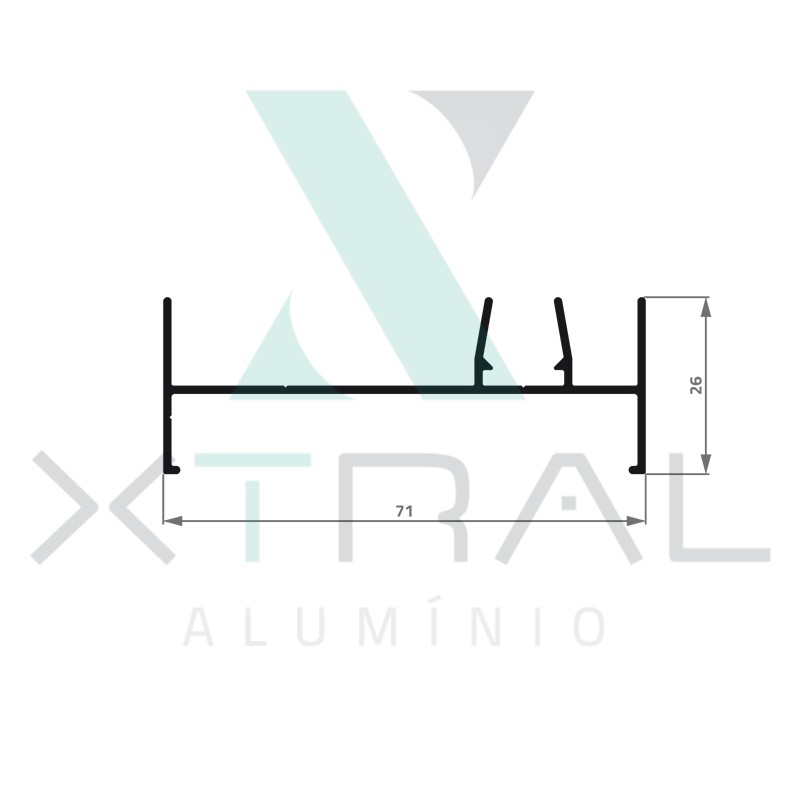 XTL-432 - (XS-003) - PESO LINEAR: 0,49kg/m