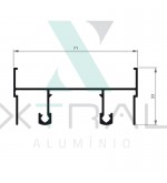 XTL-433 - (XS-001) - PESO LINEAR: 0,713kg/m