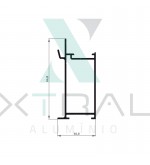 XTL-436 - (XS-243) - PESO LINEAR: 0,686kg/m