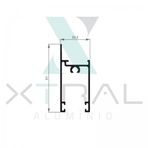 XTL-439 - (XS-053) - PESO LINEAR: 0,472kg/m