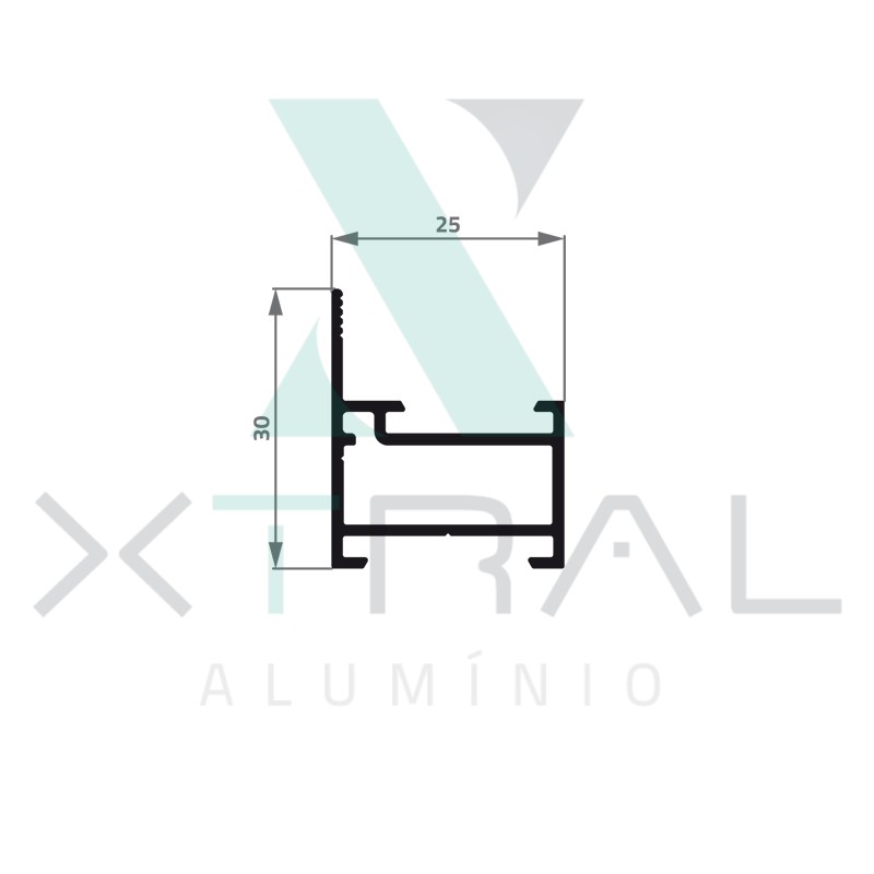 XTL-443 - (XS-080) - PESO LINEAR: 0,355kg/m