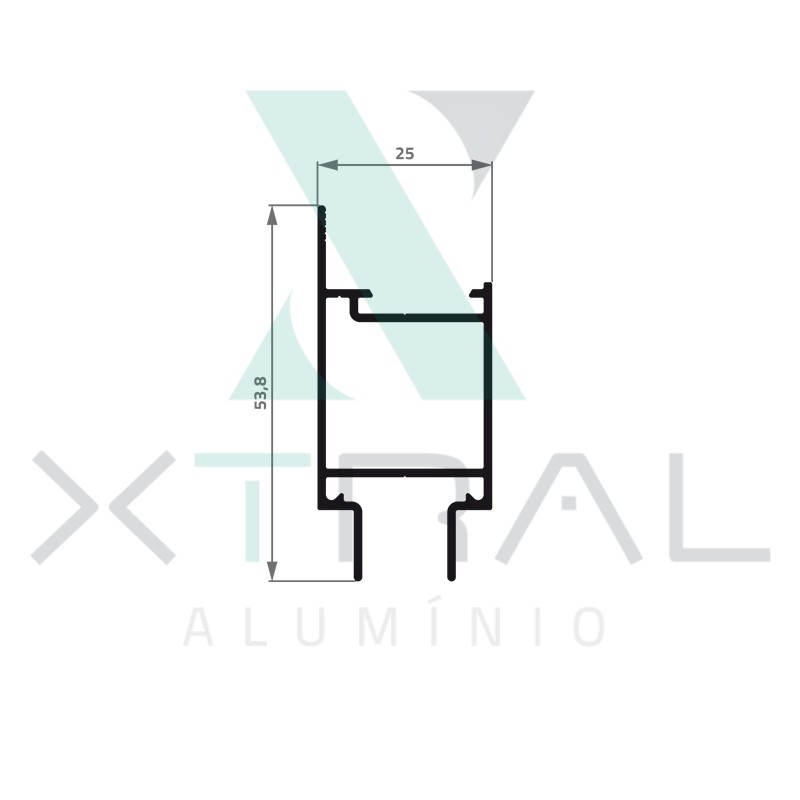 XTL-453 - (XS-192) - PESO LINEAR: 0,524kg/m