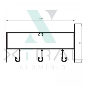 XTL-457 - (XS-019) - PESO LINEAR: 1,748kg/m