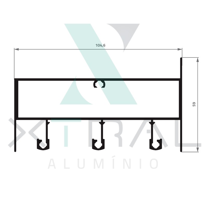 XTL-457 - (XS-019) - PESO LINEAR: 1,748kg/m