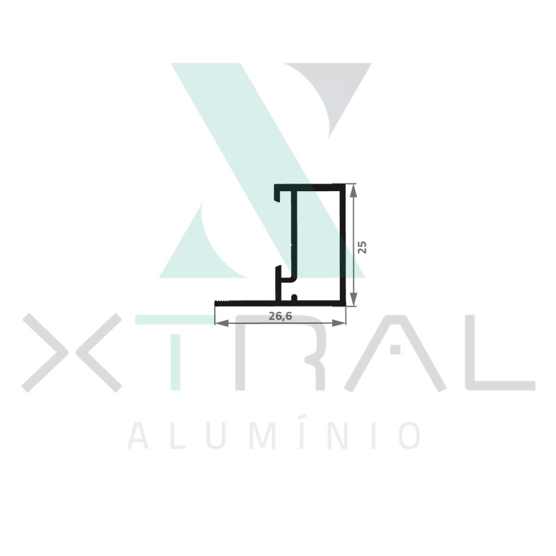 XTL-458 - (XS-096) - PESO LINEAR: 0,295kg/m