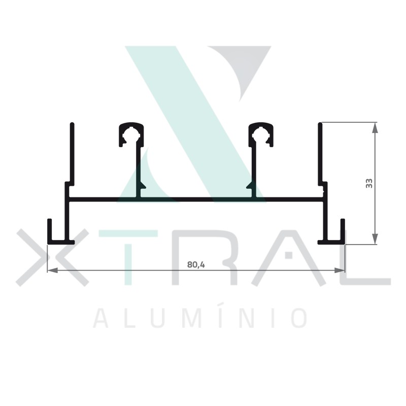 XTL-460 - (PV-001) - PESO LINEAR: 0,752kg/m