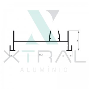 XTL-461 - (PV-003) - PESO LINEAR: 0,57kg/m