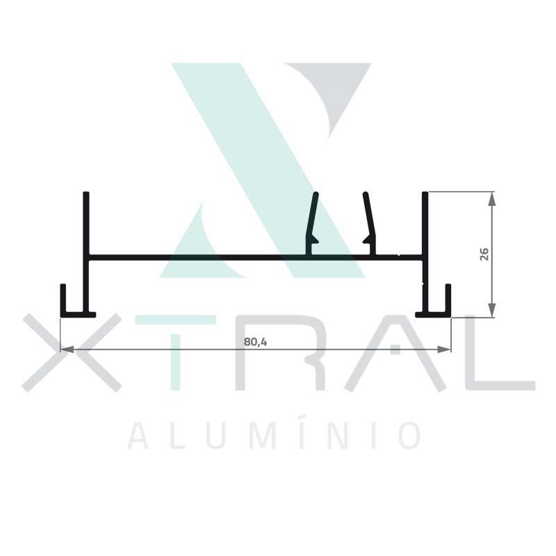 XTL-461 - (PV-003) - PESO LINEAR: 0,57kg/m