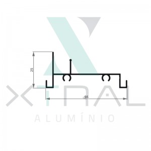 XTL-497 - (XTL-102) - PESO LINEAR: 0,332kg/m