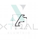 XTL-510 - (QUADRO DE VI) - PESO LINEAR: 0,456kg/m