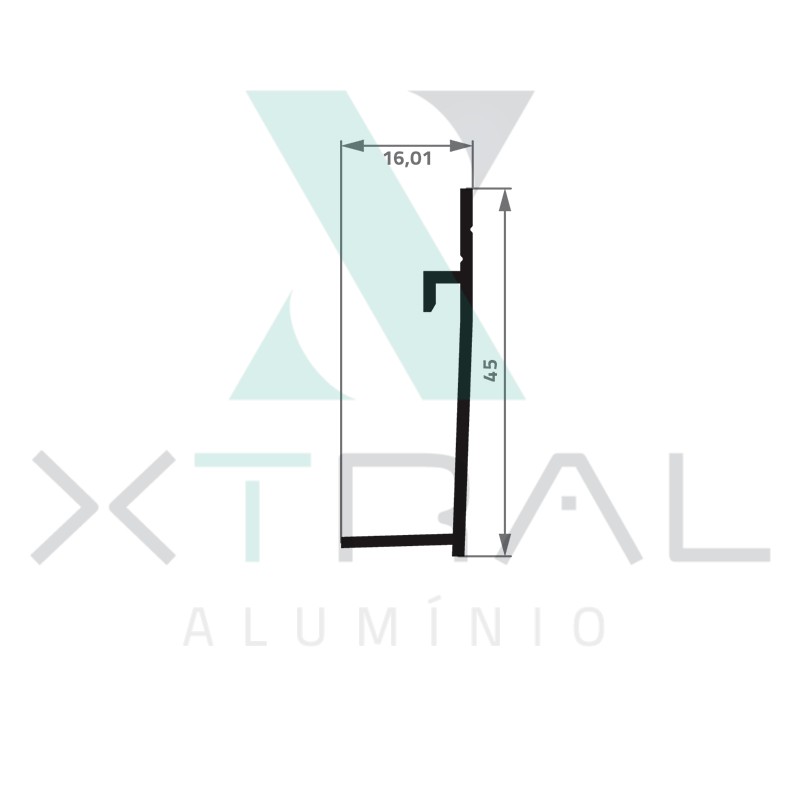 XTL-513 - (TAMPA DE ROD) - PESO LINEAR: 0,027kg/m