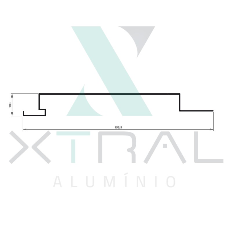 XTL-528 - (TLB-008) - PESO LINEAR: 0,588kg/m XTL-528 - (TLB-008) - PESO LINEAR: 0,588kg/m