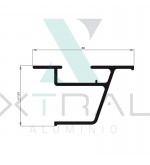 XTL-529 - (085-GUIA LAT) - PESO LINEAR: 1,294kg/m