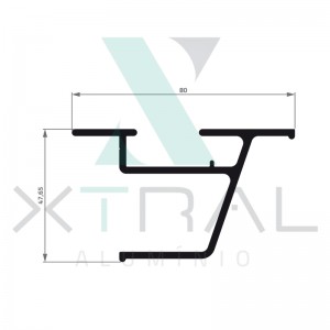 XTL-529 - (085-GUIA LAT) - PESO LINEAR: 1,294kg/m