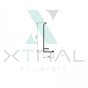 XTL-534 - (PERFIL 6) - PESO LINEAR: 0,203kg/m