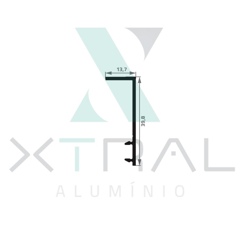 XTL-537 - (TAMPA DE ROD) - PESO LINEAR: 0,235kg/m