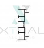 XTL-538 - (TAMPA DE ACA) - PESO LINEAR: 0,678kg/m