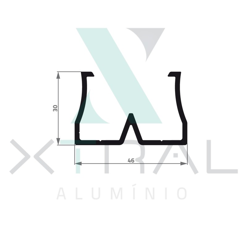 XTL-550 - (ALK-008) - PESO LINEAR: 0,667kg/m