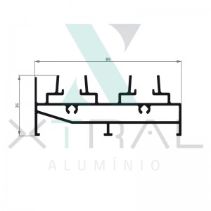 XTL-556 - (ALK-014) - PESO LINEAR: 1,45kg/m