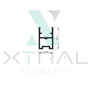 XTL-557 - (ALK-004) - PESO LINEAR: 0,388kg/m