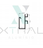 XTL-565 - (ALK-PERFIL-0) - PESO LINEAR: 0,423kg/m