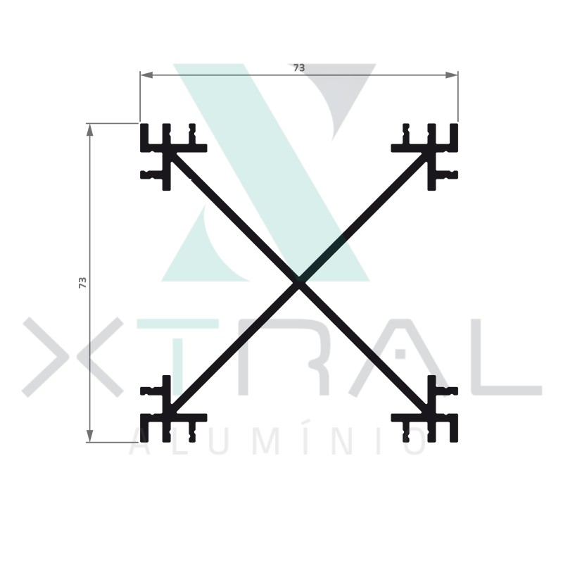 XTL-567 - (ALUK-466) - PESO LINEAR: 1,571kg/m