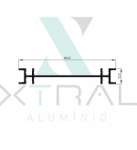 XTL-575 - (ALUK-464) - PESO LINEAR: 0,483kg/m XTL-575 - (ALUK-464) - PESO LINEAR: 0,483kg/m