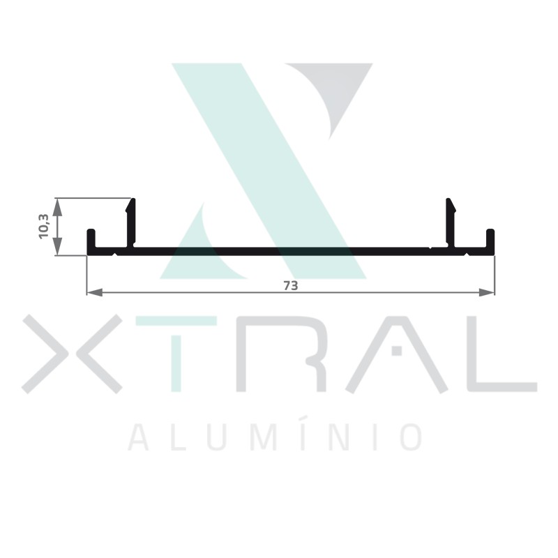 XTL-576 - (DS-012) - PESO LINEAR: 0,389kg/m