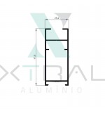 XTL-580 - (XS-241) - PESO LINEAR: 0,723kg/m