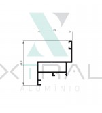 XTL-583 - (P-121) - PESO LINEAR: 0,534kg/m