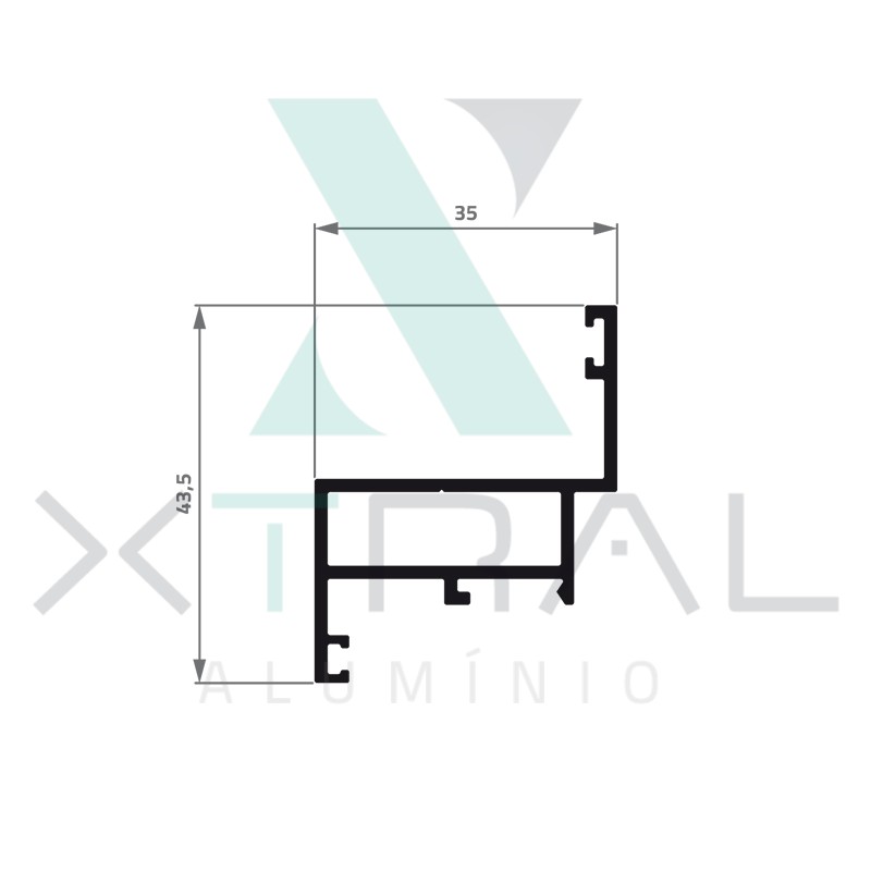 XTL-583 - (P-121) - PESO LINEAR: 0,534kg/m