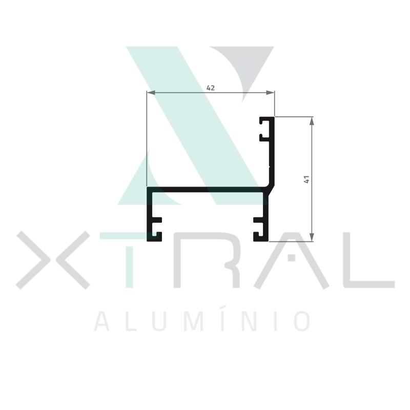 XTL-595 - (Y-181) - PESO LINEAR: 0,578kg/m