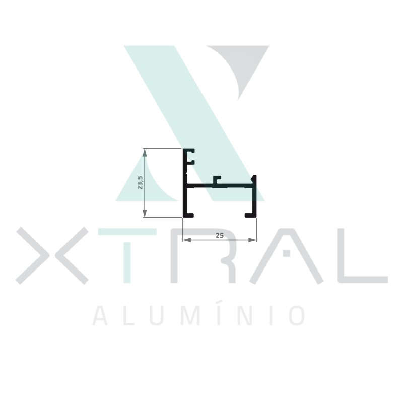 XTL-596 - (Y-197) - PESO LINEAR: 0,279kg/m XTL-596 - (Y-197) - PESO LINEAR: 0,279kg/m