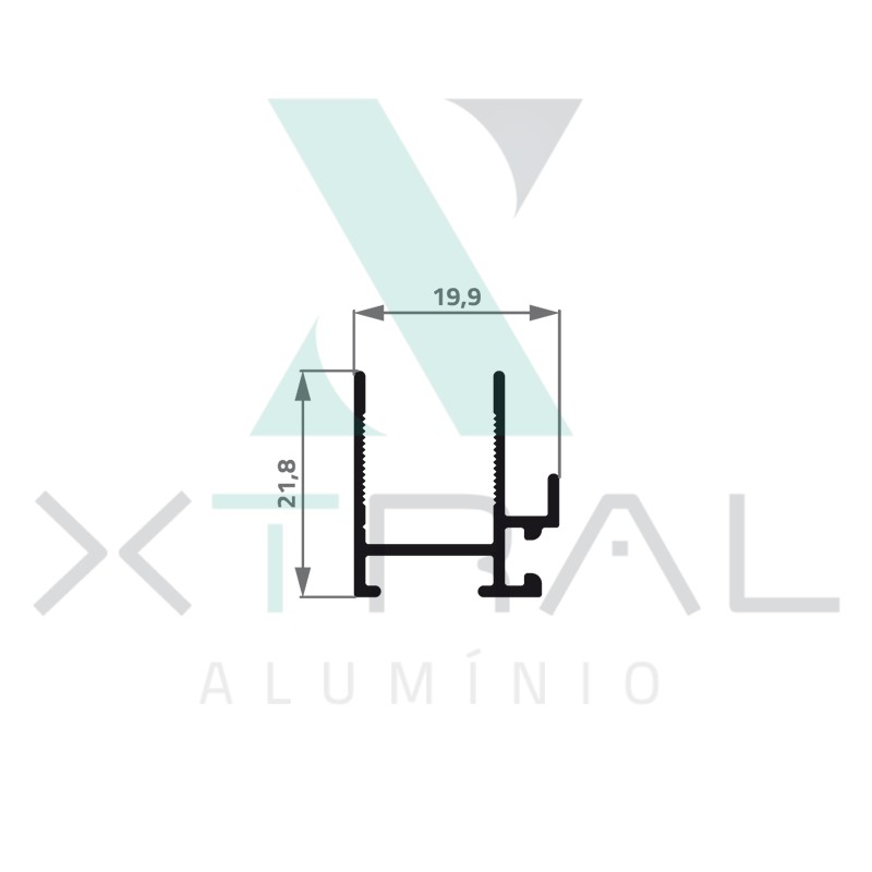 XTL-605 - (CX-022L) - PESO LINEAR: 0,217kg/m