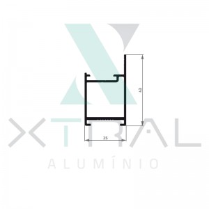 XTL-624 - (XS-120) - PESO LINEAR: 0,482kg/m