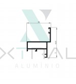 XTL-629 - (P-120) - PESO LINEAR: 0,53kg/m