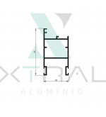 XTL-640 - (A-054) - PESO LINEAR: 0,708kg/m