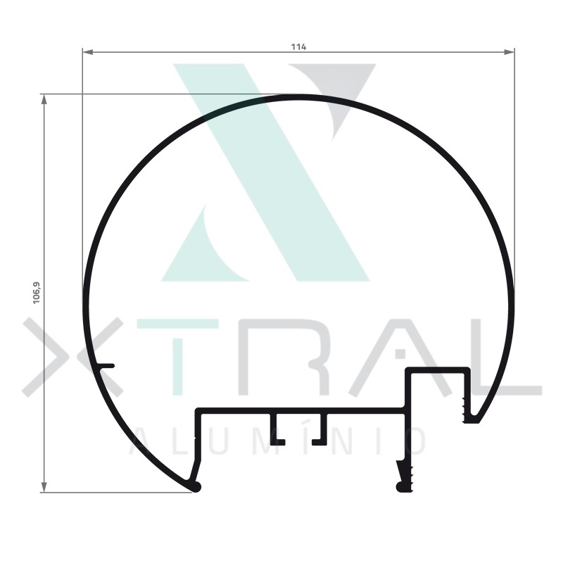 XTL-642 - (TMR-623) - PESO LINEAR: 2,05kg/m