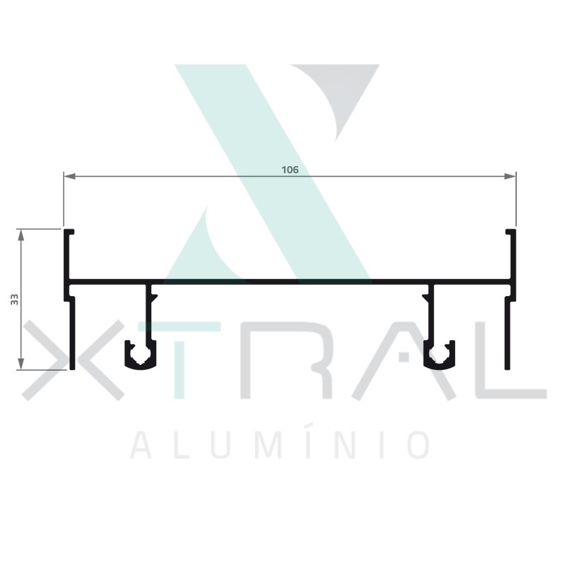 XTL-646 - (XS-015) - PESO LINEAR: 0,878kg/m