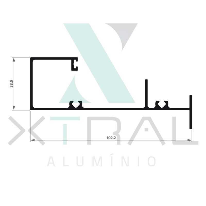 XTL-664 - (XG-009) - PESO LINEAR: 0,983kg/m