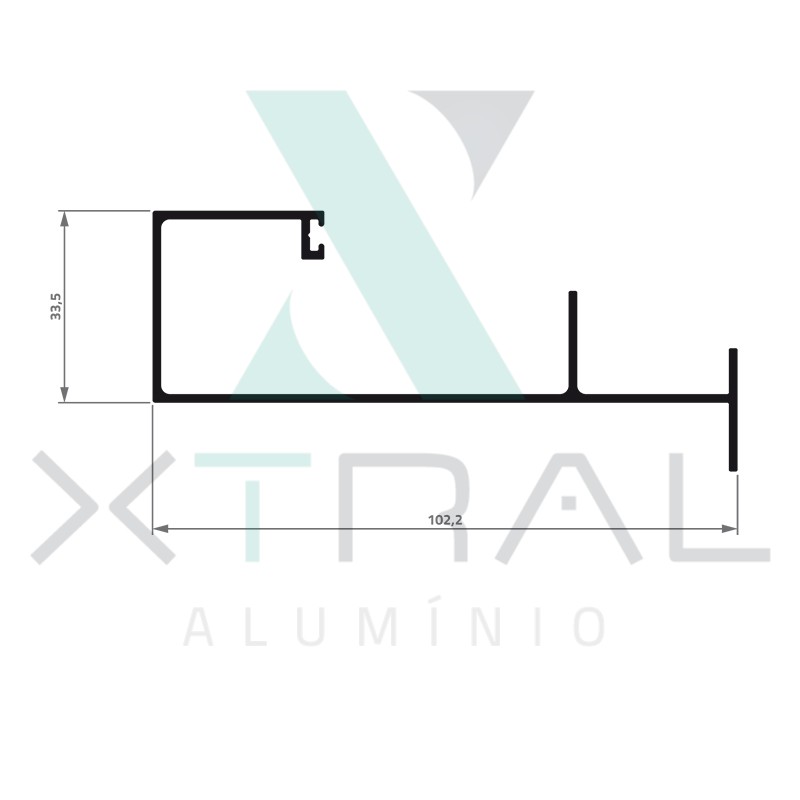 XTL-665 - (XG-010) - PESO LINEAR: 0,865kg/m