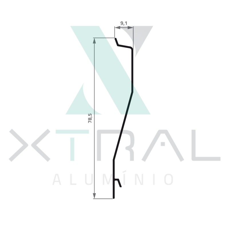 XTL-674 - (VZ-014) - PESO LINEAR: 0,222kg/m