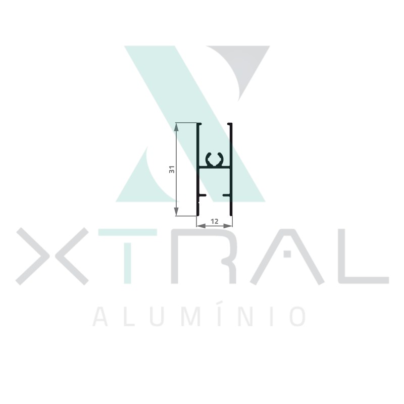 XTL-693 - (72642-SLIM L) - PESO LINEAR: 0,188kg/m
