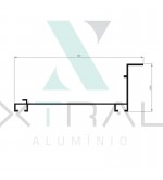XTL-706 - (PERFIL J/TPC) - PESO LINEAR: 1,174kg/m XTL-706 - (PERFIL J/TPC) - PESO LINEAR: 1,174kg/m