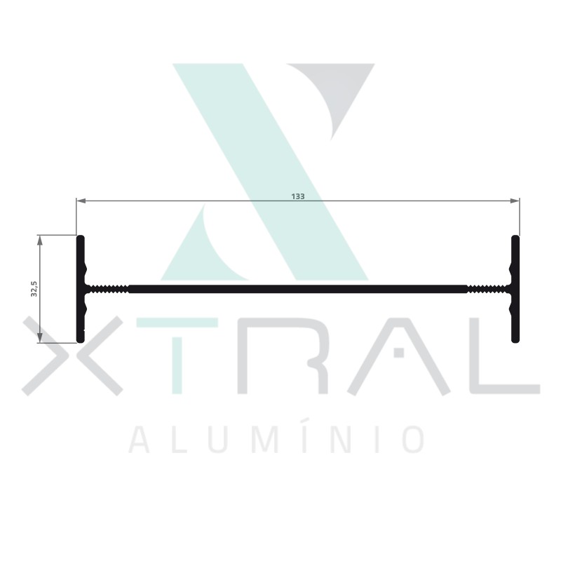 XTL-710 - (ALPC003V) - PESO LINEAR: 1,283kg/m