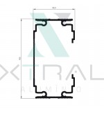 XTL-714 - (ALPP003V) - PESO LINEAR: 1,857kg/m