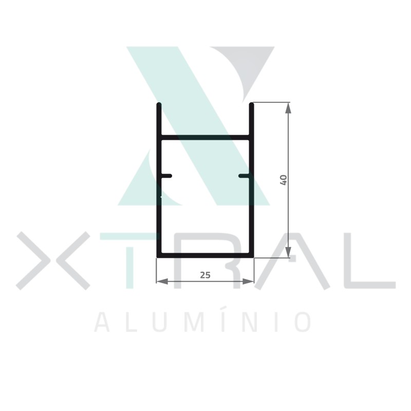 XTL-722 - (A-055) - PESO LINEAR: 0,453kg/m XTL-722 - (A-055) - PESO LINEAR: 0,453kg/m