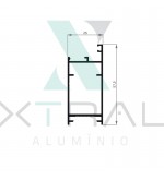 XTL-729 - (P-414) - PESO LINEAR: 0,601kg/m XTL-729 - (P-414) - PESO LINEAR: 0,601kg/m