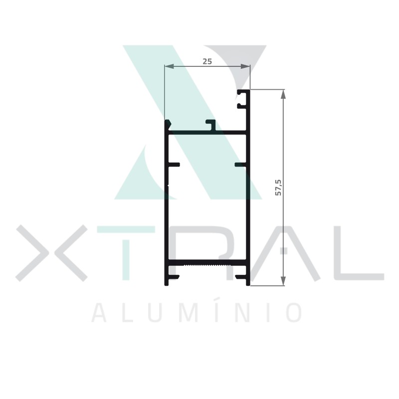XTL-729 - (P-414) - PESO LINEAR: 0,601kg/m XTL-729 - (P-414) - PESO LINEAR: 0,601kg/m